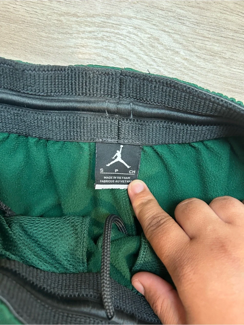 Jordan Green Men's Jogger Pants with White Jumpman